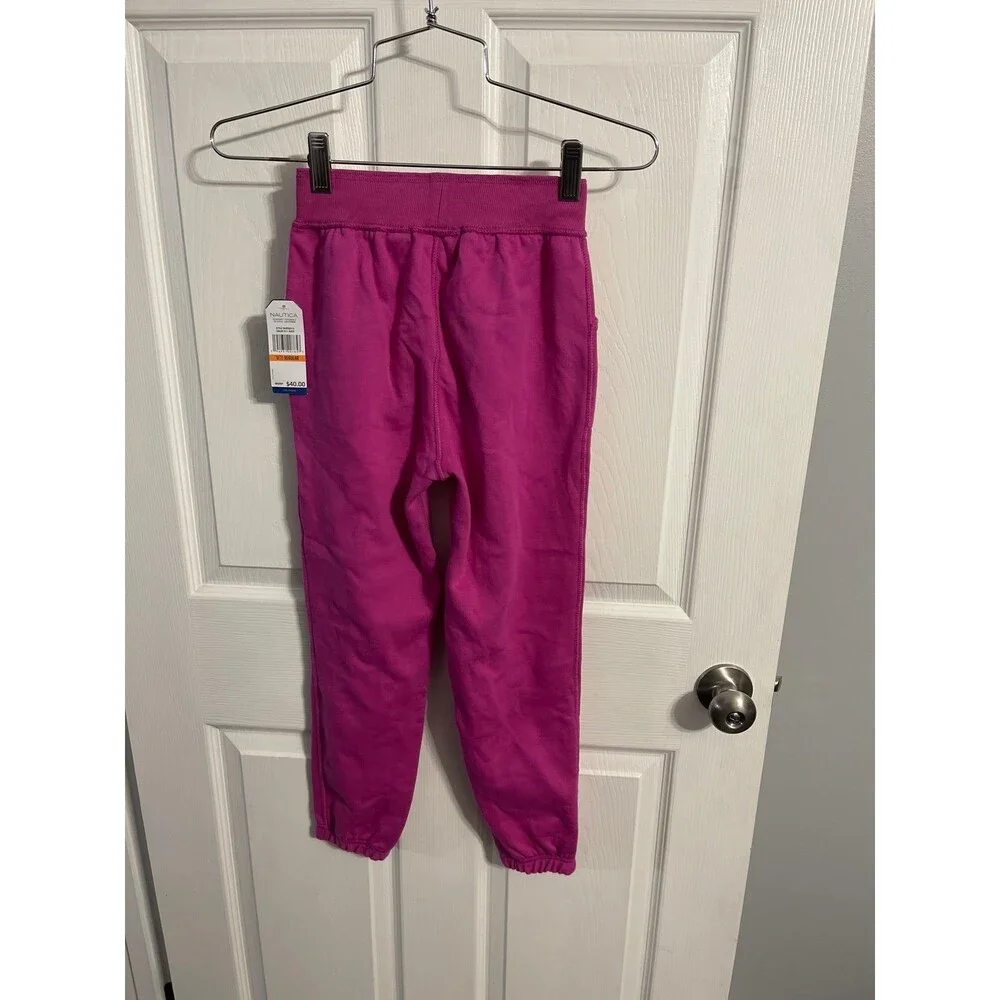 Nautica Sensory-Friendly Sweatpants Size 7 Rose New With Tags